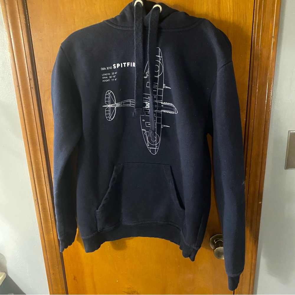 Black Hoodie with Spitfire Graphic